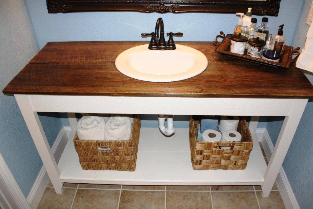 Столешница для ванной комнаты (реальные фото)