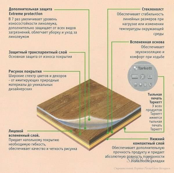 Как выбрать линолеум: обзор видов и основных технических характеристик напольного покрытия