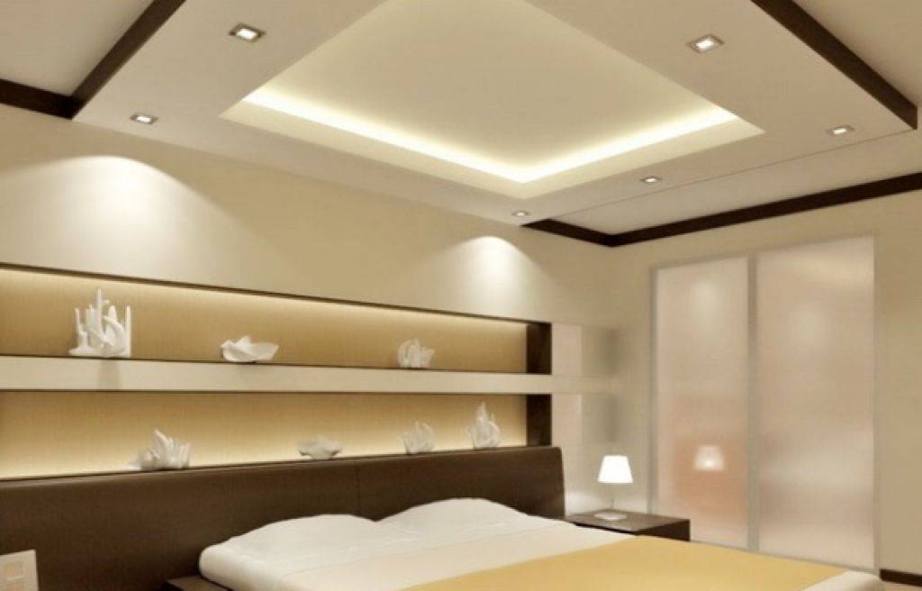Потолок из гипсокартона в спальне: особенности выбора и идеи дизайна