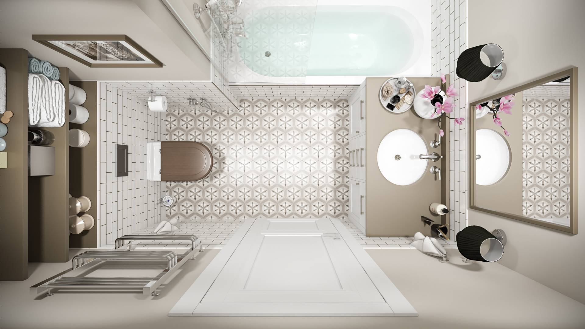 Дизайн ванной комнаты 6 кв. м с туалетом +50 фото идей интерьера