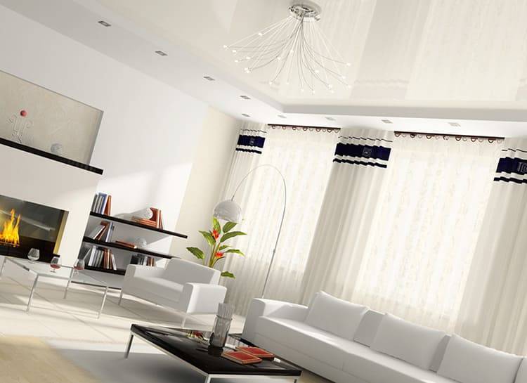 Как оформить классический дизайн потолков в гостиной (41 фото) и подобрать цвет в интерьере: фото и видео инструкция