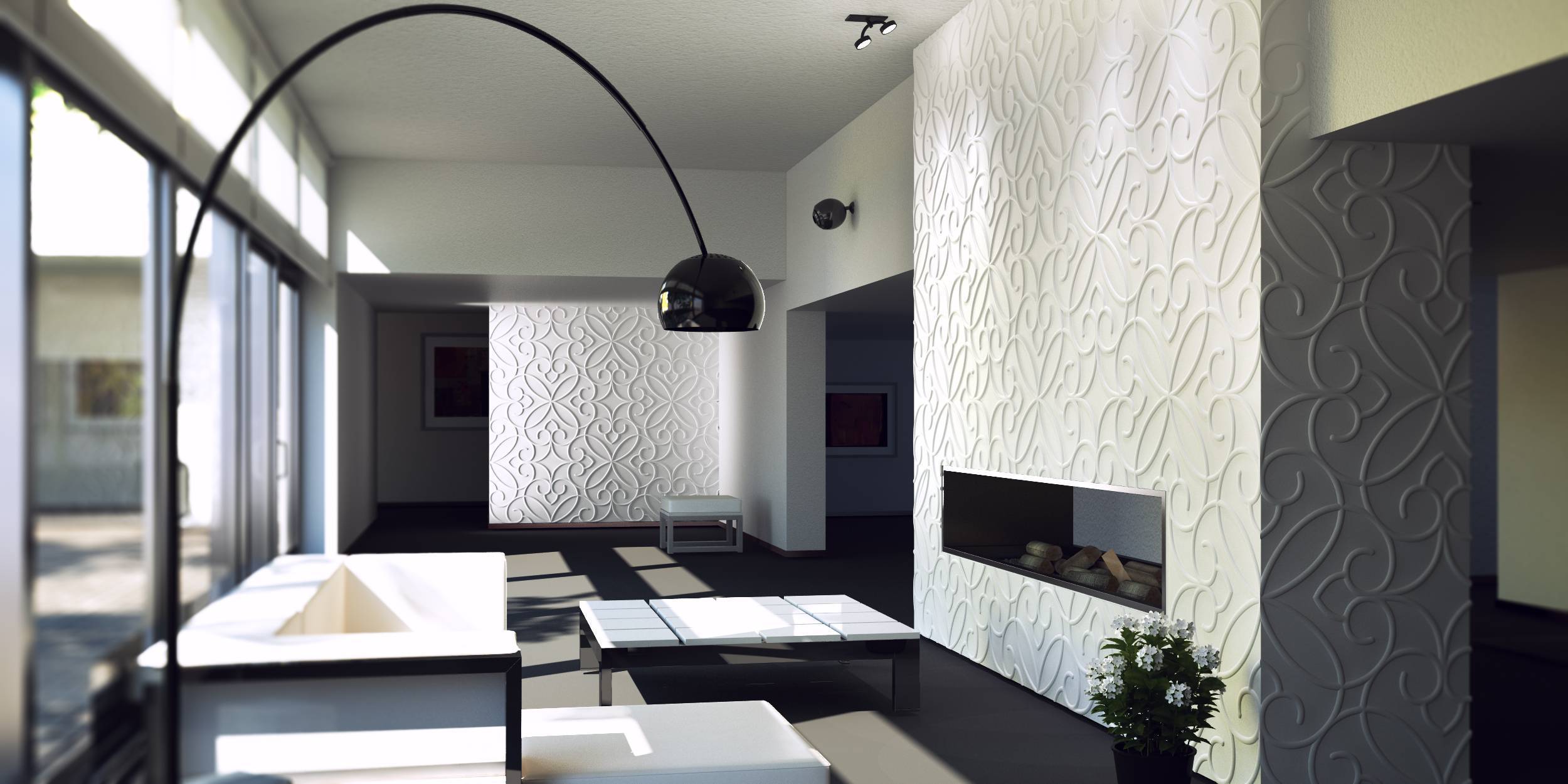 3d панели для стен в дизайне интерьера – объемные элементы для комфортного и функционального зонирования помещений