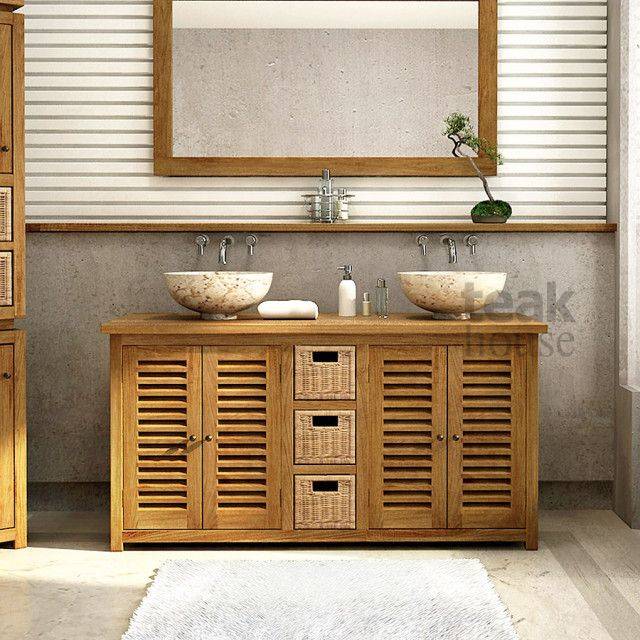 Деревянная мебель в ванную комнату — за и против