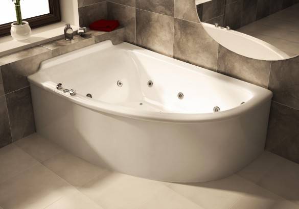 Асимметричная ванна (41 фото): оригинальное решение для нестандартных интерьеров