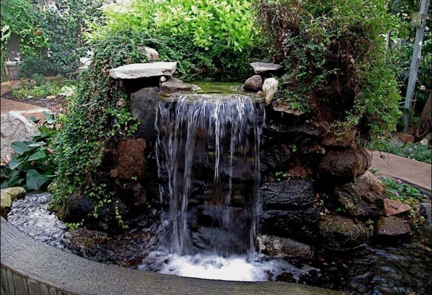 Декоративный водопад своими руками на даче - делаем шаг за шагом