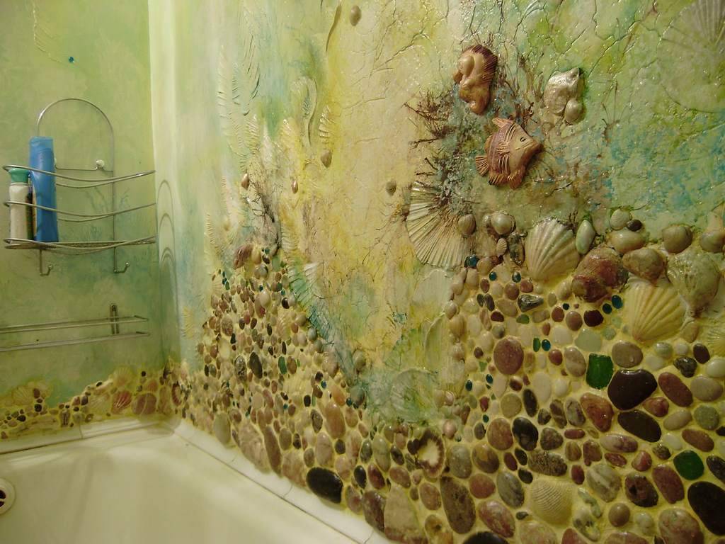 Декор ванной — лучшие идеи современного оформления из подручных материалов (85 фото)