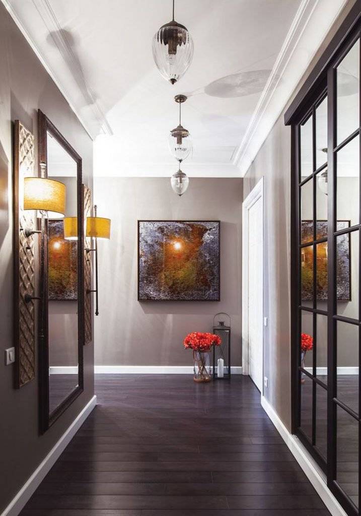 Дизайн коридора в квартире - 80 фото интерьеров, идеи ремонта и отделки